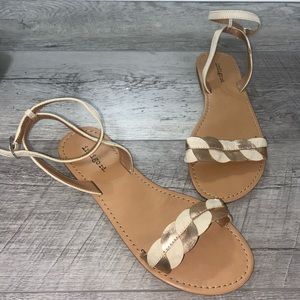 Rose gold sandals